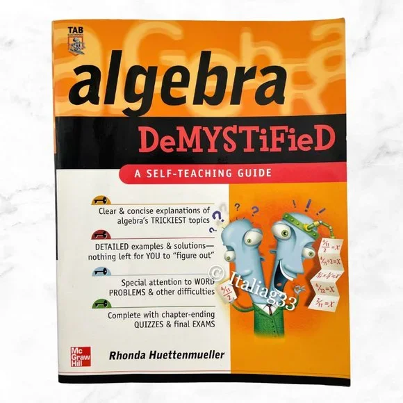 Pre-Algebra, Algebra, Trigonometry, Basic Math Study Guide & Homework Help Books - Picture 2 of 15